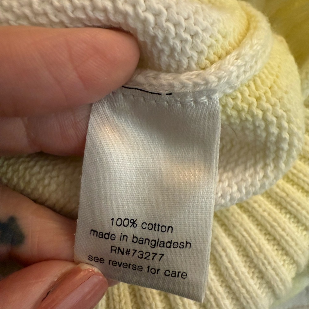 Elizabeth and James Yellow Tie-Dye Sweater - Picture 3 of 12